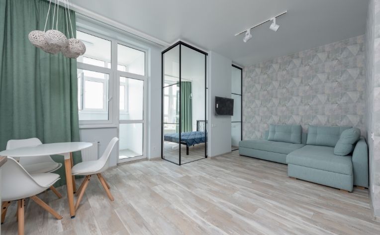 Living Room Bedroom Light Hardwood Flooring